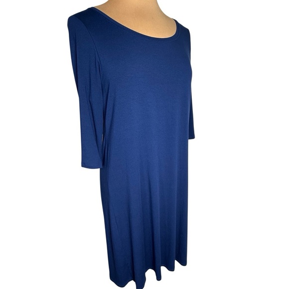Eileen Fisher blue tee shirt dress size Medium - Picture 2 of 7